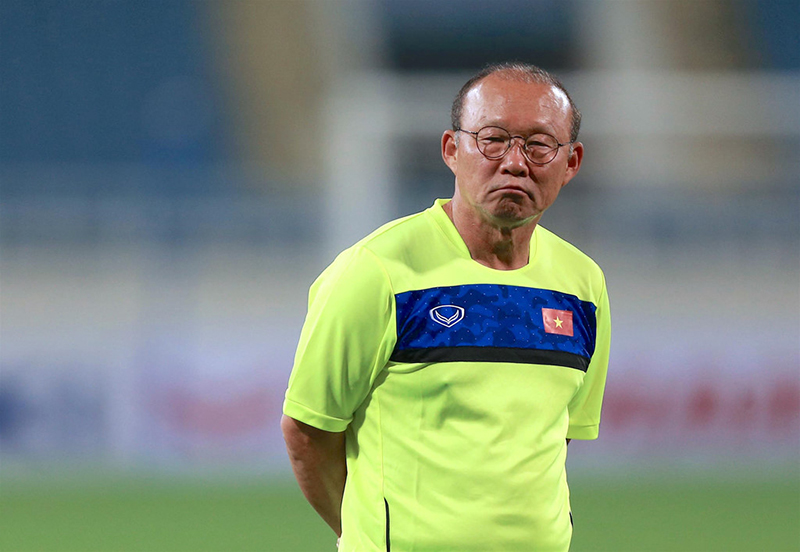 HLV Park Hang-seo căng thẳng ở buổi tập trước trận gặp Afghanistan